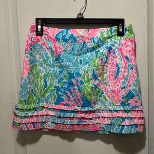Lilly Pulitzer skirt with built in shorts size 00